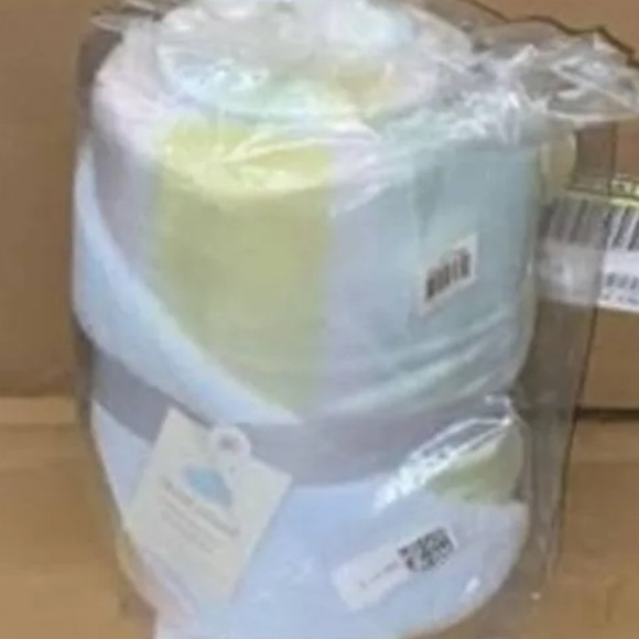 Plush BABY BLANKET - Cloud Island * Unisex BRUSHSTROKES pattern 30x40 Super Soft - Picture 8 of 12